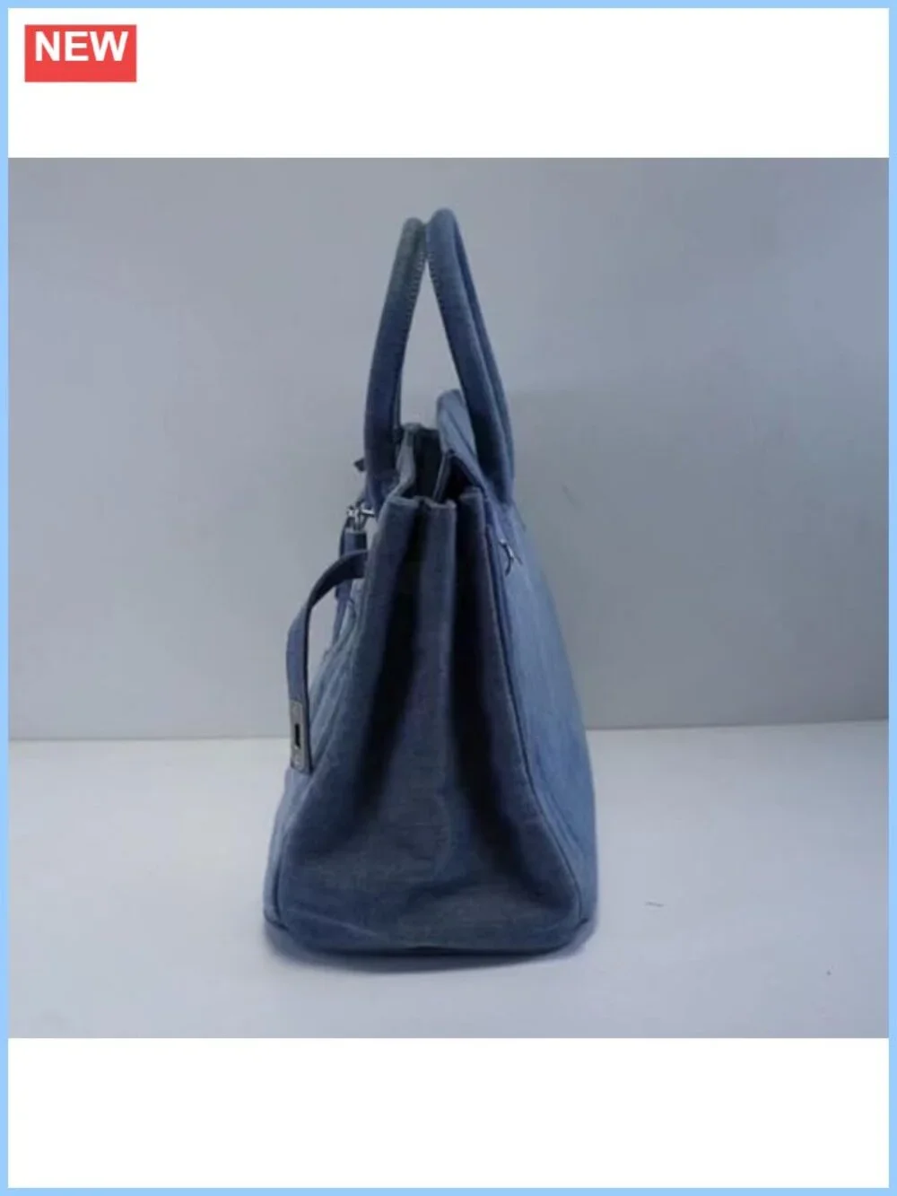 Large Denim Tote Bag for Women, Satchel Hobo Shoulder Purse, Travel Beach Daily